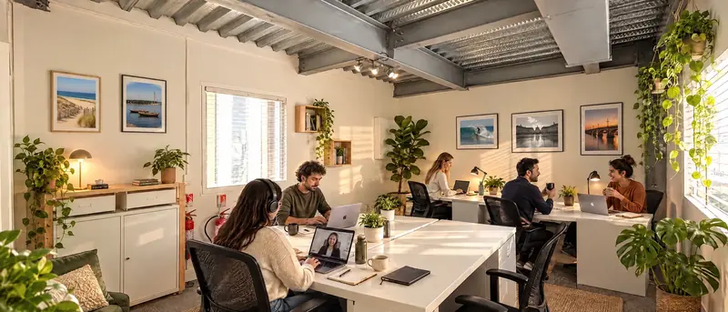 Bureau privatif meublé au premier étage (visuel d'ambiance)