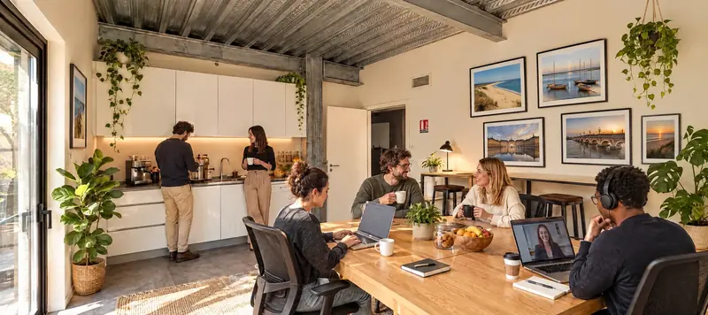 Kitchenette avec machine à café (visuel d'ambiance)